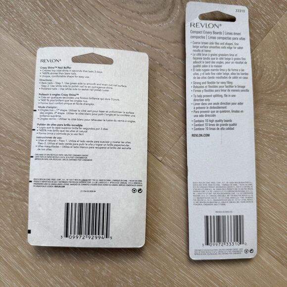 NEW Revlon Crazy Shine Nail Buffer #92994 + Nail Files #33310 - Picture 2 of 2